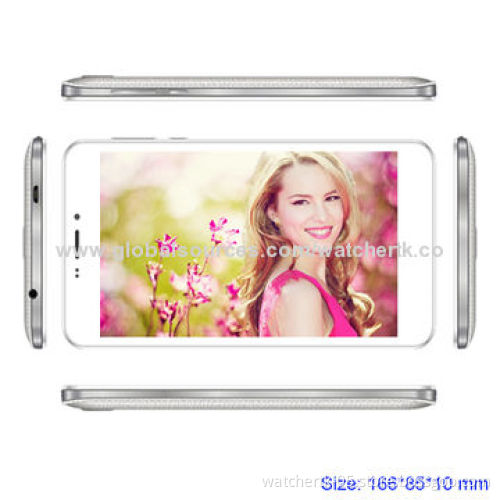 6-inch 3G Tablet Phone with Quad Core CPU, Supports Dual SIM Cards and Flashlight